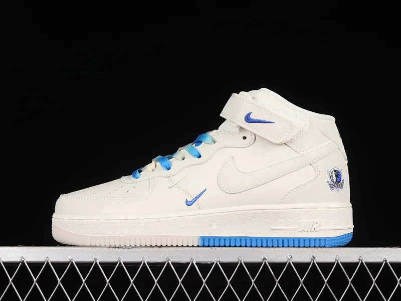 All categories Nk Air Force 1 Air Force series Nk Air Force 1 Mid Air Force mid-top Nk Air Force 1'07 Mid beige blue Dallas Mavericks city limited Air Force 1 mid-top sports and leisure sneakers DW5696-893
